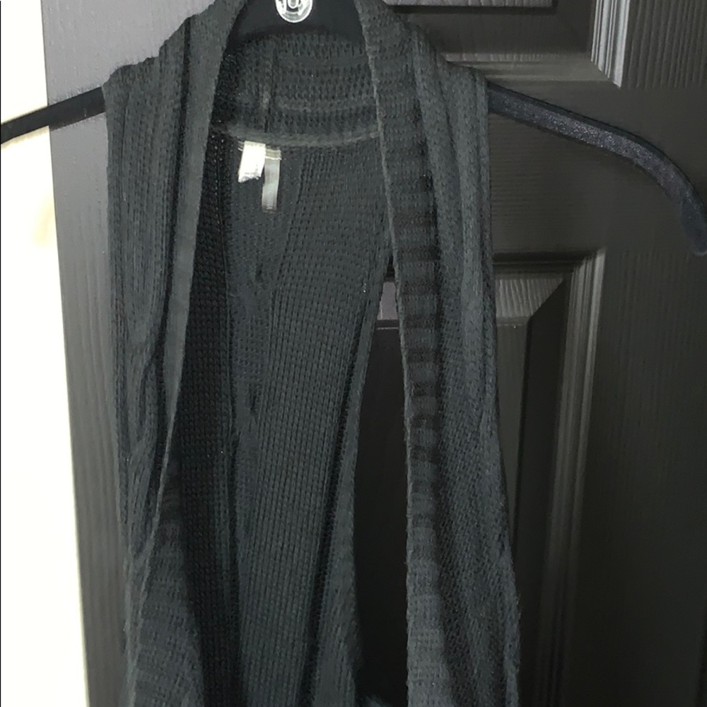 Duster like sweater with racer back